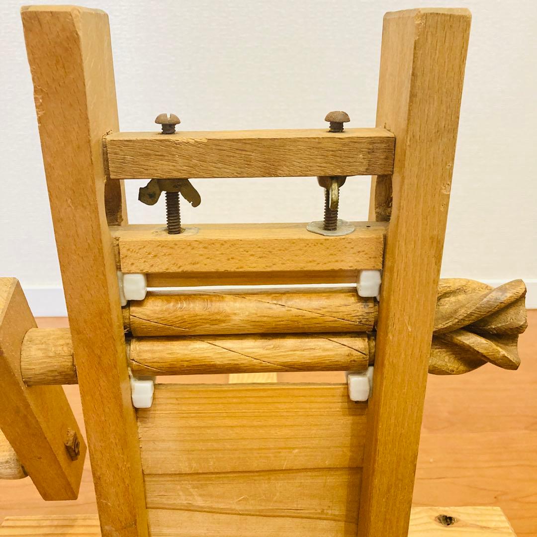 綿繰機 アンティーク　手仕事