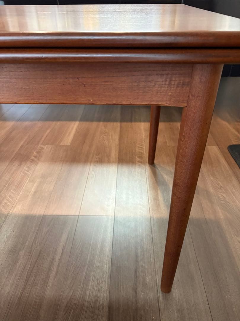 北欧 デンマーク エクステンションテーブル チーク材