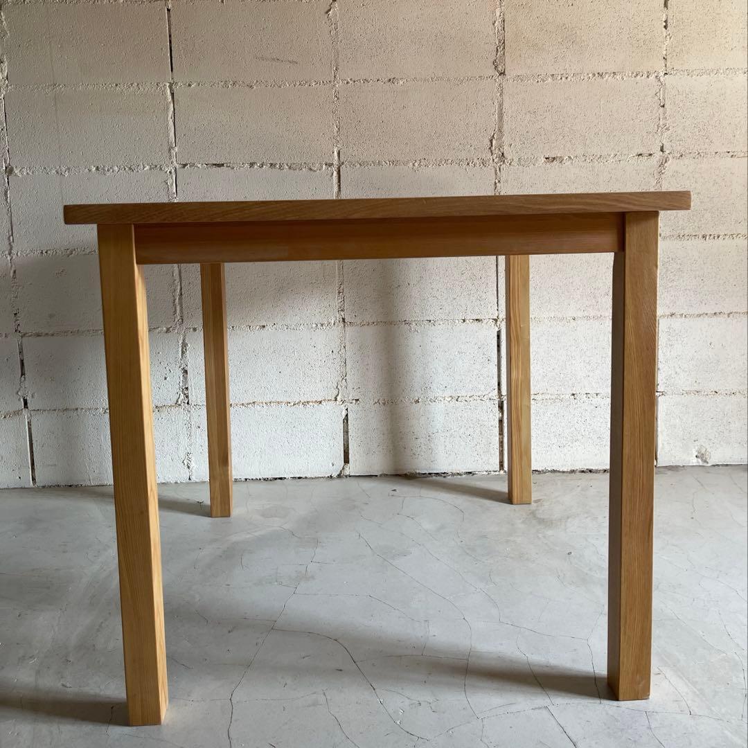 無印良品 MUJI ダイニング3点セット　タモ材　天然木無垢材　80サイズ