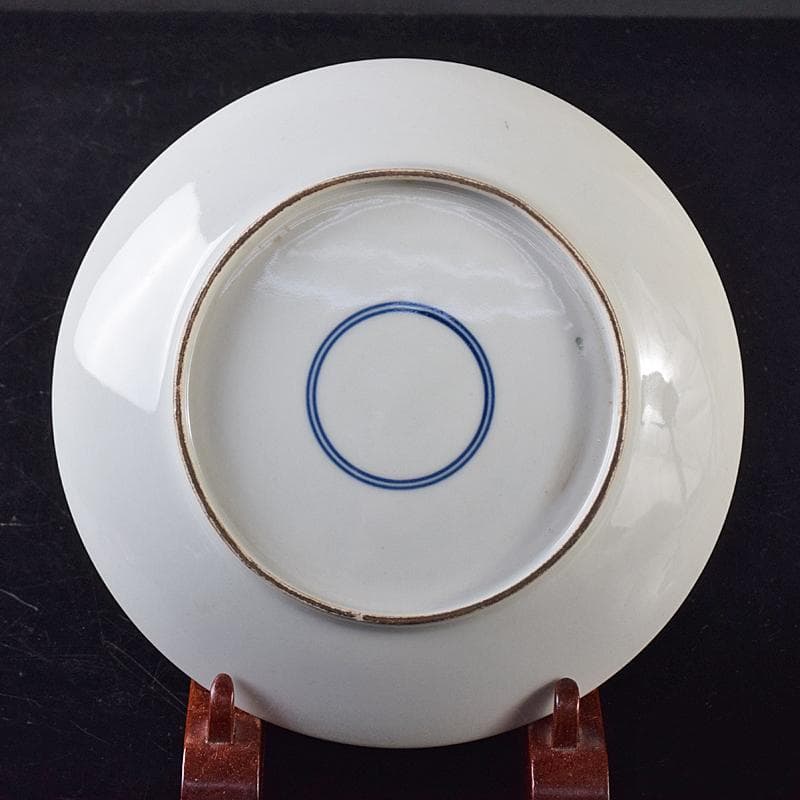 中国　青花　蝙蝠果実文盤　C　8758E