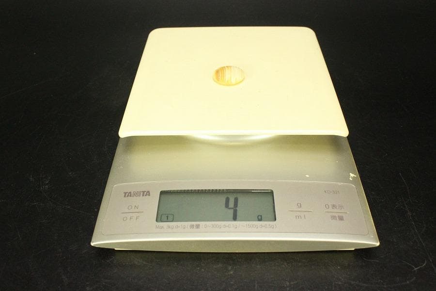 古い 堆朱 碁器 一対 蛤 那智黒(ZE546)