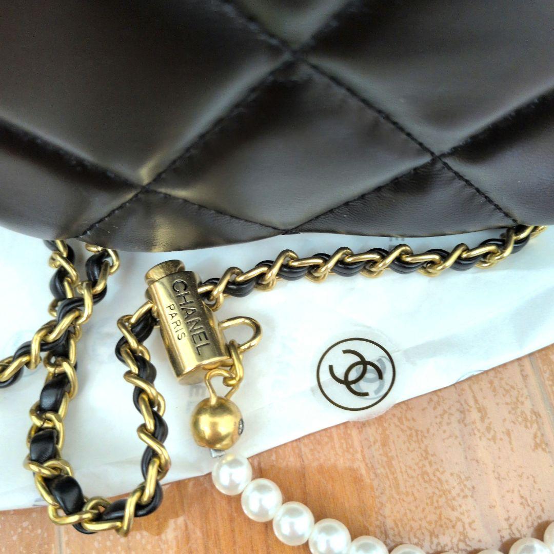 CHANEL シャネル　ブラックショルダーバッグ　ノベルティ