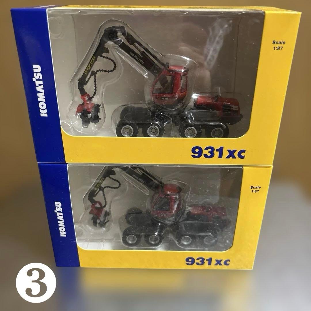 KOMATSU 1/87 ミニチュアモデル 各種 コマツ 建機 ミニカー