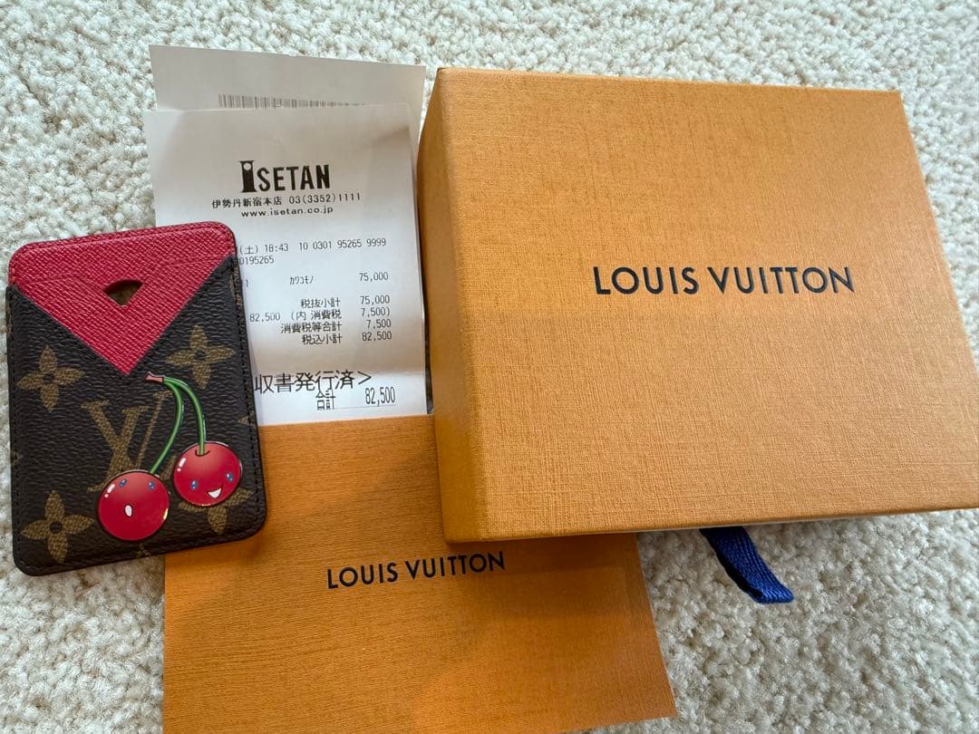 LOUIS VUITTON ルイヴィトン モノグラムチェリー ポルトカルト