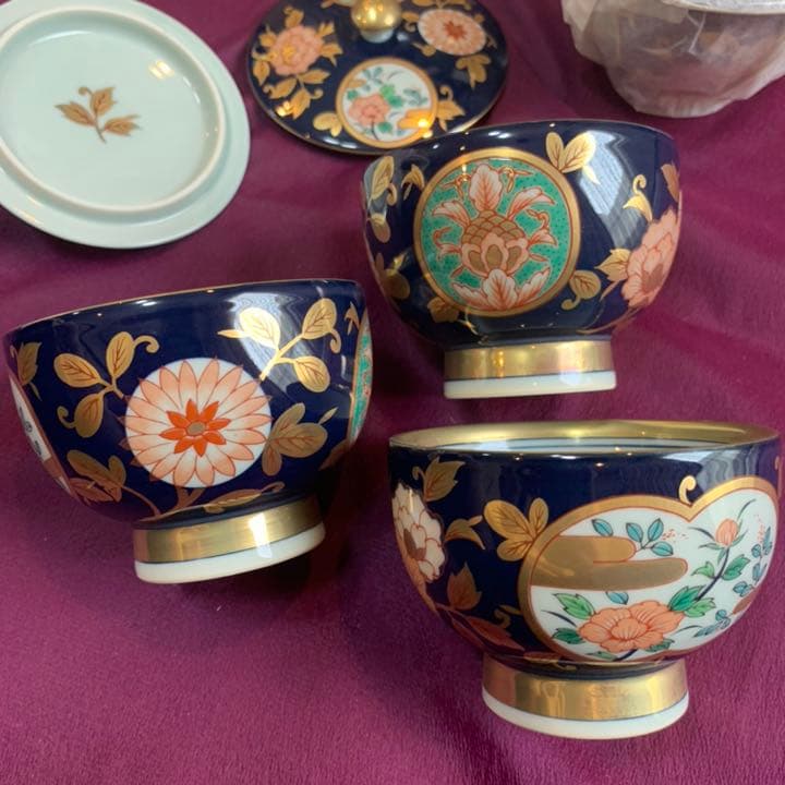 有田焼 古伊万里 金彩 清右衛門作 汲出揃