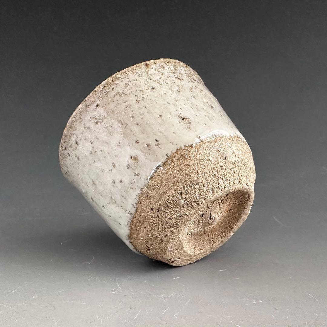 酒器 斑唐津 ぐい呑み 酒盃 田中佐次郎 復活 共箱 陶芸 唐津焼 懐石料理