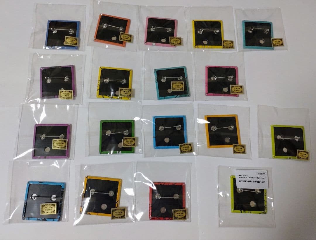 物語シリーズ スクエア缶バッチコレクション1 17種コンプ+1種(特典) 18