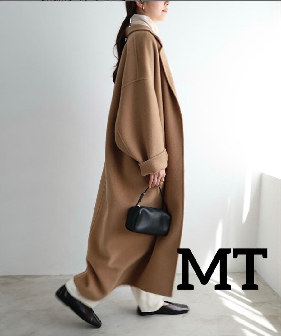 新品♡evernavy リバーロングコクーンコート Mサイズ andmeリバー