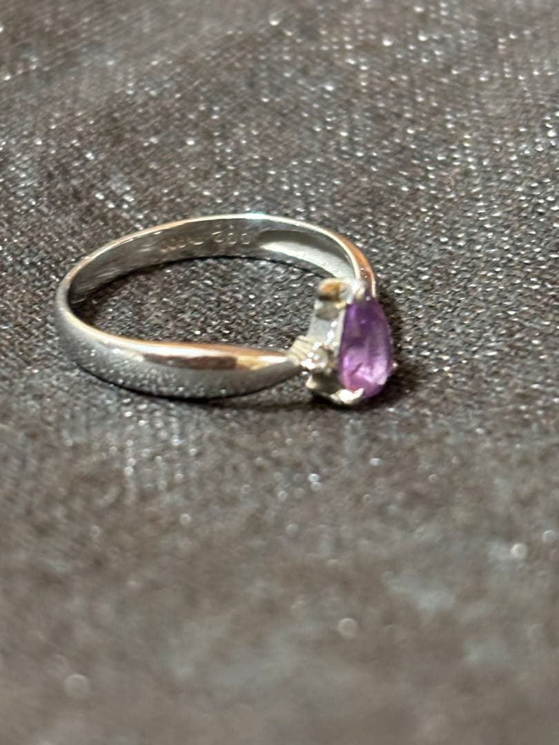 希少　非加熱バイオレットサファイアのリング