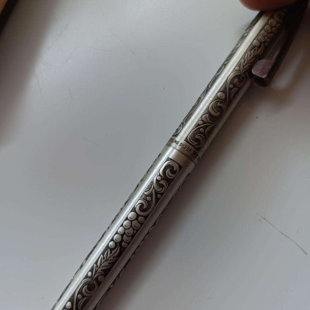 シェーファー スターリングシルバー ボールペン 葡萄柄