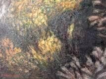 【真作】絵画　関口五郎　油彩8号　キリンス草花咲く　国画会会員作家　X19