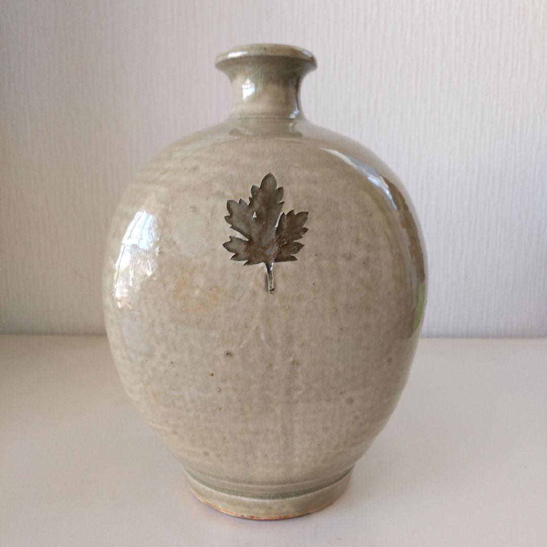 丹波立杭焼の扁壺 木箱付き 丹波立杭焼の扁壺 木箱付き 丹波立杭焼の扁壺 木