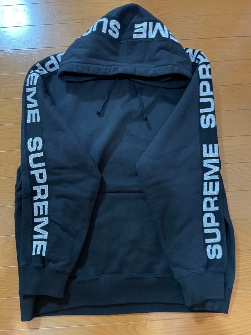 Supreme llic Rib Hooded Sweatshirt 黒