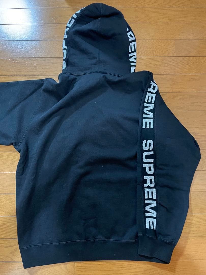 Supreme llic Rib Hooded Sweatshirt 黒