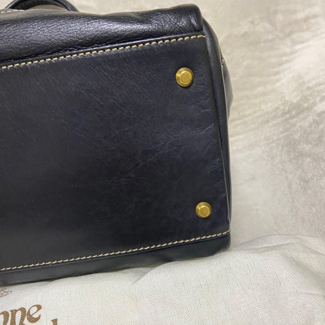 正規品　美品　希少　ヴィヴィアン　アコード　レザー　ミニボストンバッグ