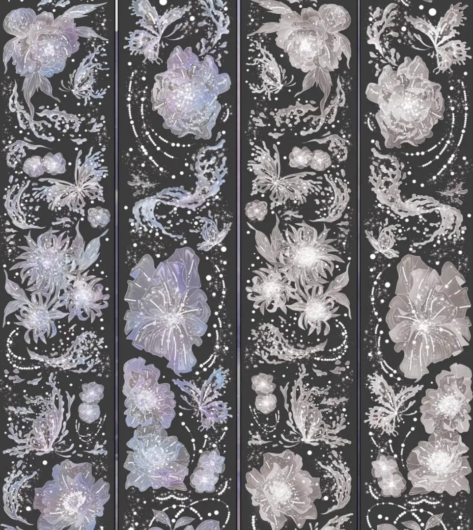 ⑤ 海外マスキングテープ 装飾 花 PETの通販はau PAY マーケット