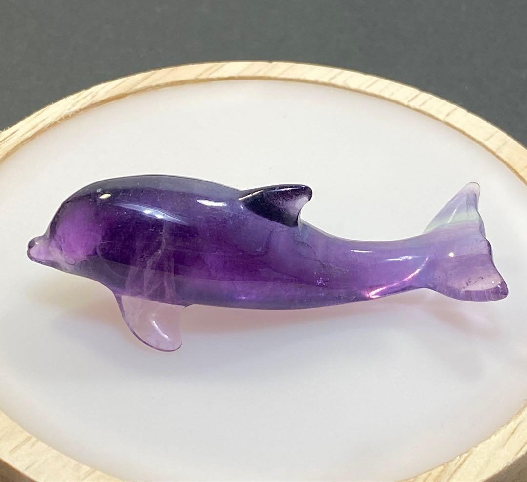 感情の解放】天然石 フローライトドルフィン イルカ 手彫りNo5 - メルカリ