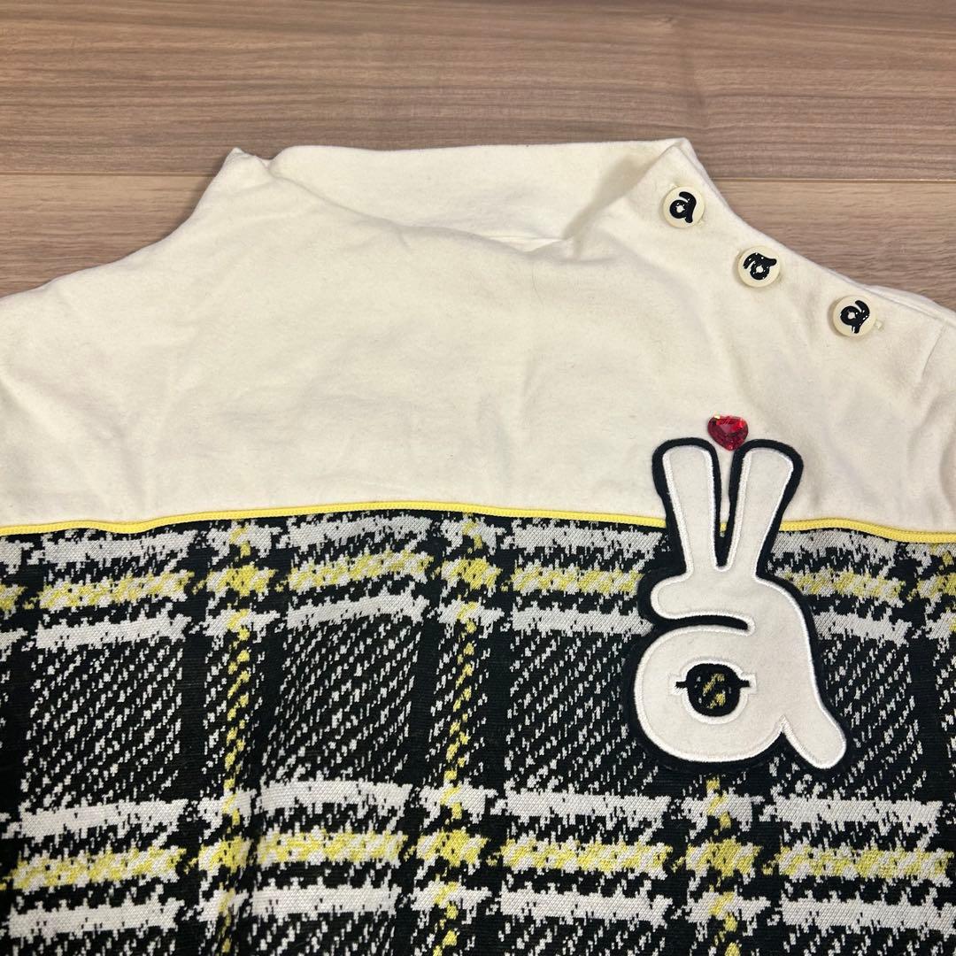 archivioアルチビオ チェック柄長袖セーター＆スカート　セットアップ　40