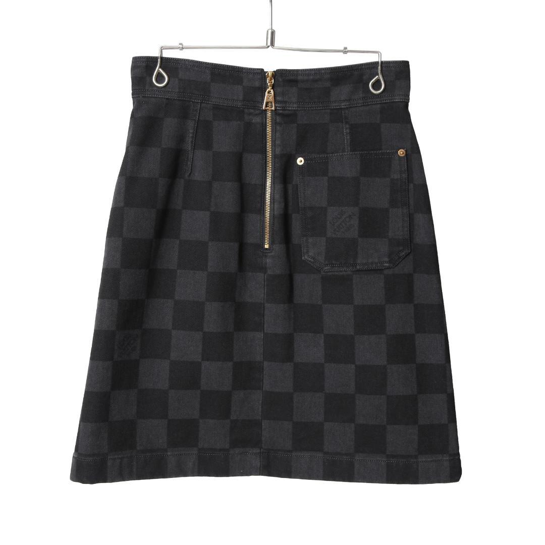 LOUIS VUITTON 22AW 美品 ダミエ グラフィット デニムスカート