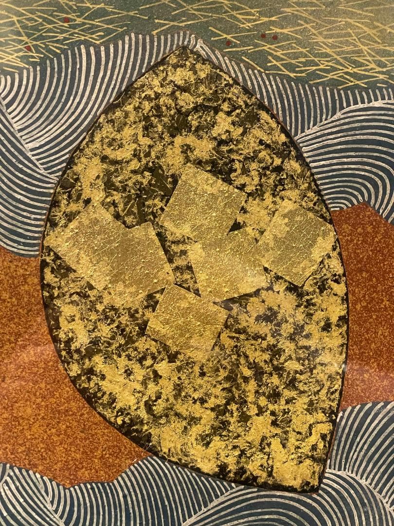 九谷焼 谷敷正人作 陶額雪月花『月』飾絵皿 飾皿 陶板画