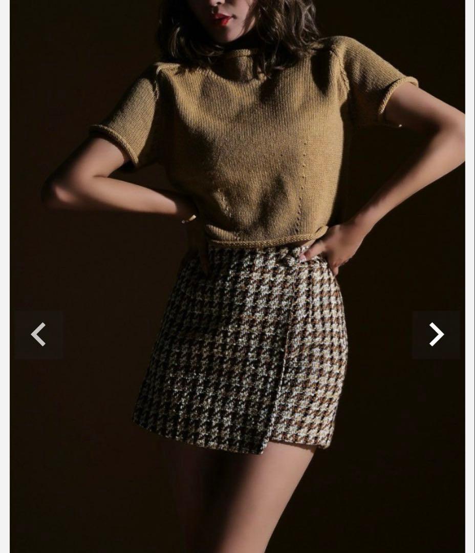 新品タグ付き　シェリエ　レディツイードキュロット