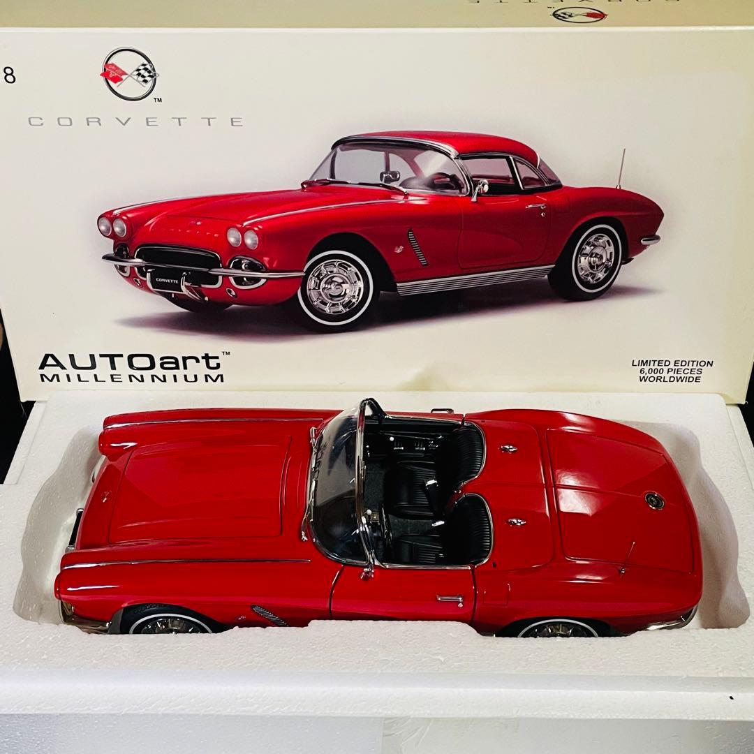 1/18 AUTOart シボレー コルベット C1 1962 最終型 - メルカリ