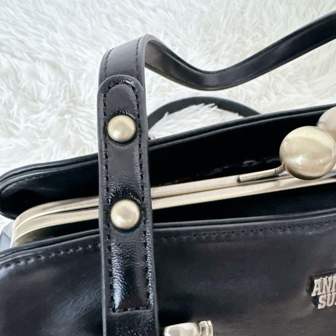 現行品✨美品✨ANNASUIアナスイ ディディオン ハンドバッグ がま口 大