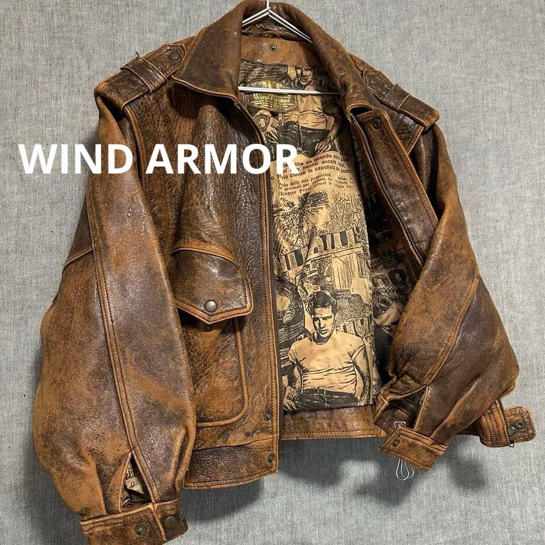 WIND ARMOR ウインドアーマー レザージャケット 裏地ジェームスディーン