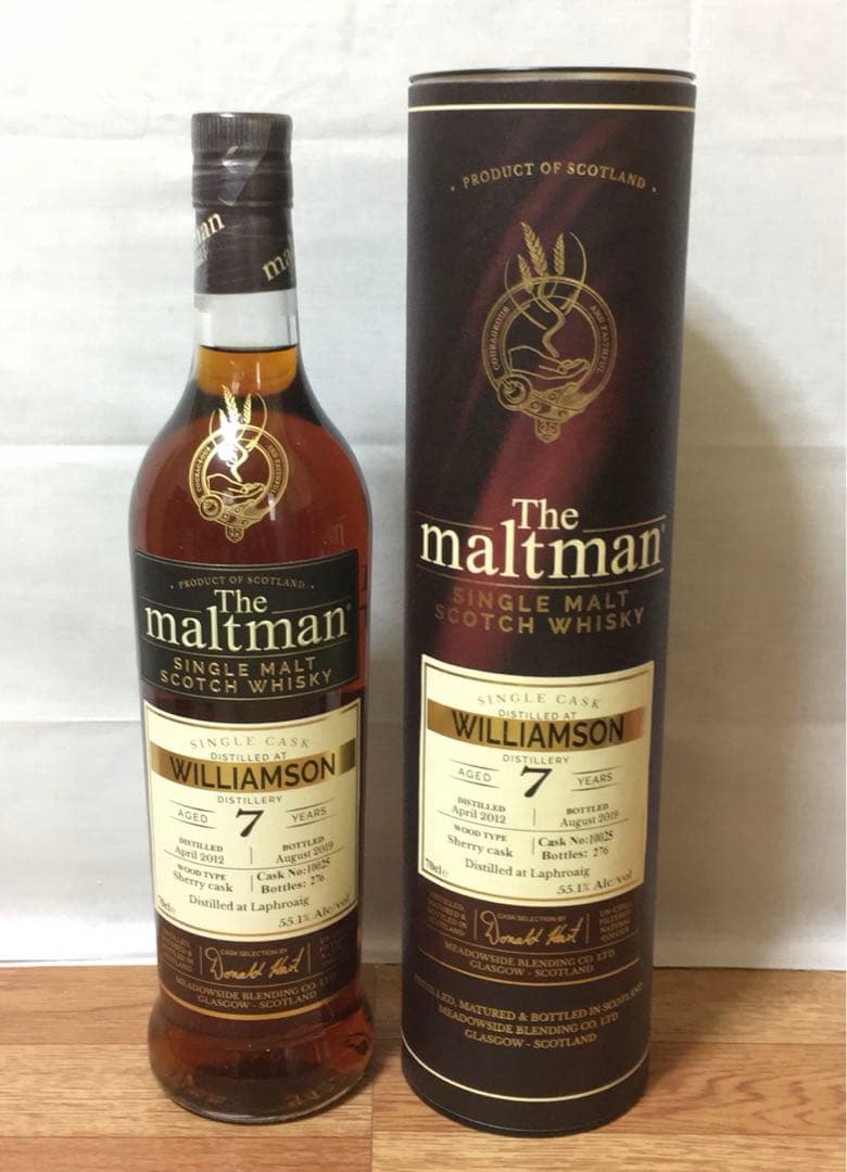 モルトマン ラフロイグ ウィリアムソン7年&ラダーPB 8年 シェリー