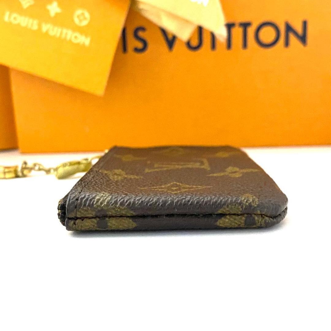 ルイ ヴィトン◎ポシェット クレ モノグラム ケース 小銭入れ ブラウン