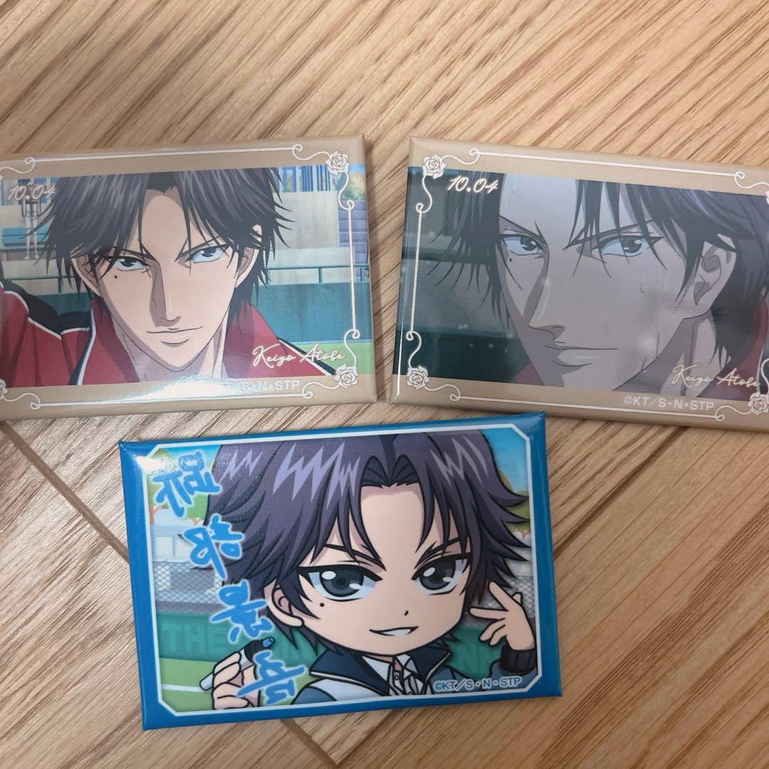 新テニスの王子様 氷帝 跡部景吾 スクエア缶バッジセット - メルカリ