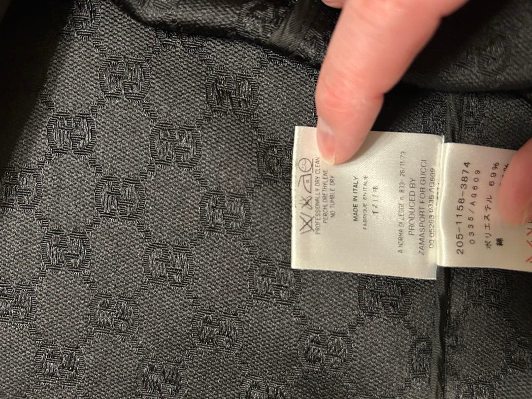 GUCCI ブラックタイトスカート ダブルジッパー