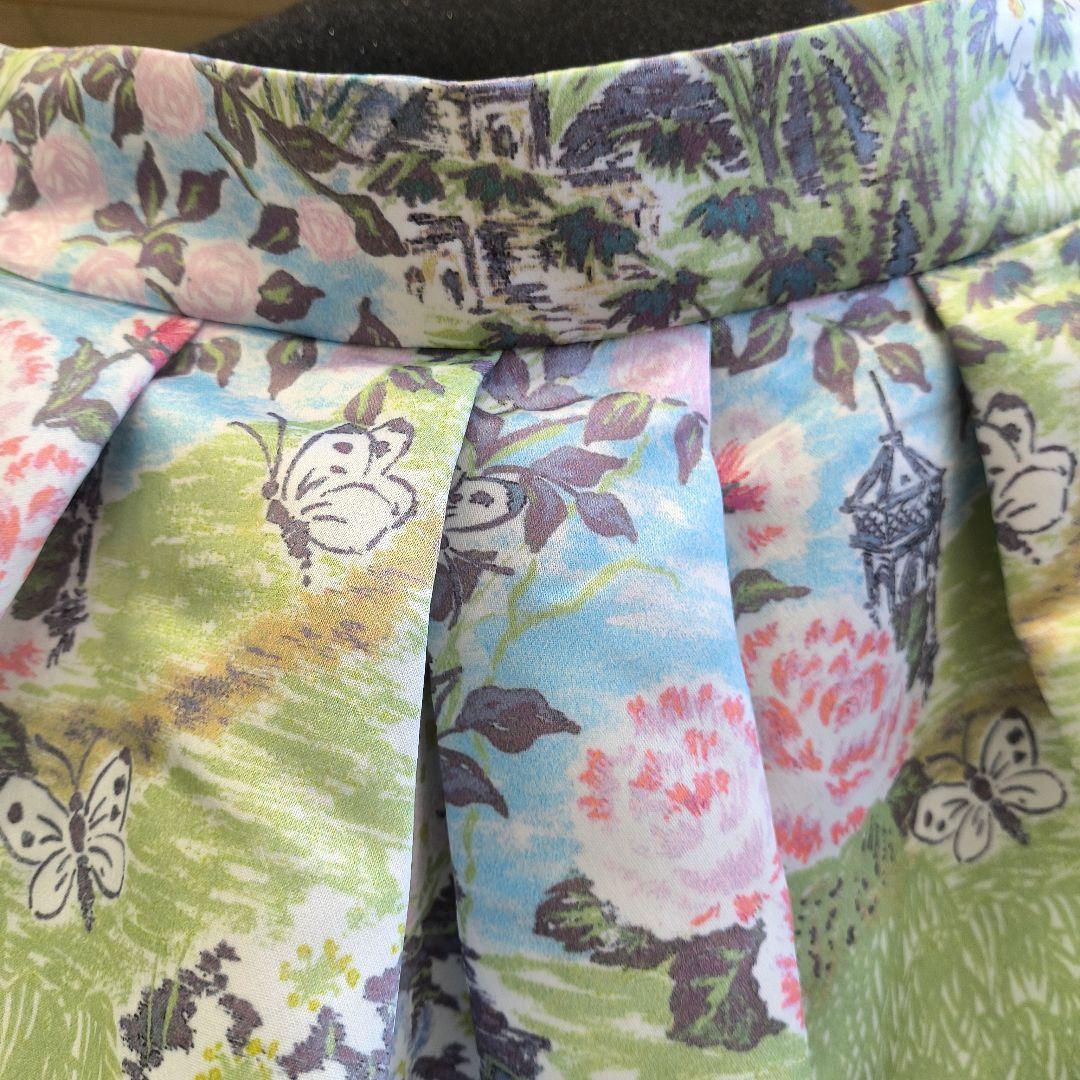 SEVEN TEN 花柄フレアスカート 多色