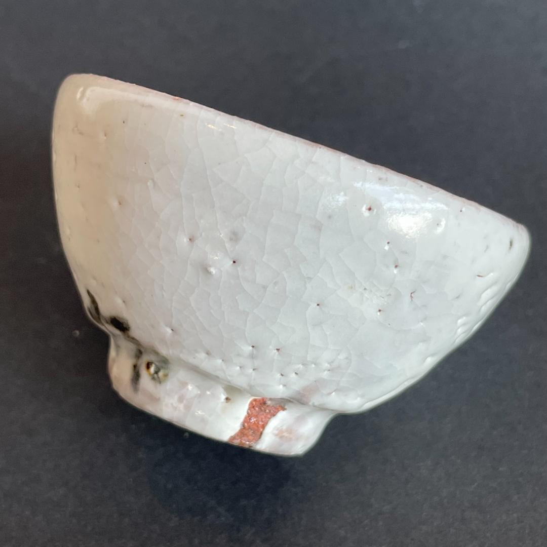 人間国宝 荒川豊蔵 水月窯 虎渓山 志野 美濃焼 酒盃 猪口 ぐい呑 ぐい飲