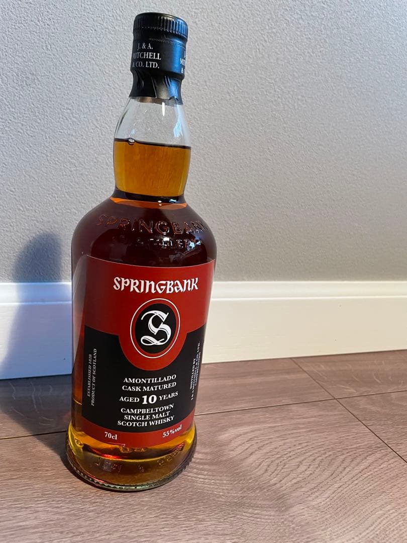 国内516本）スプリングバンク 10年 アモンティリャードキャスク 700ml