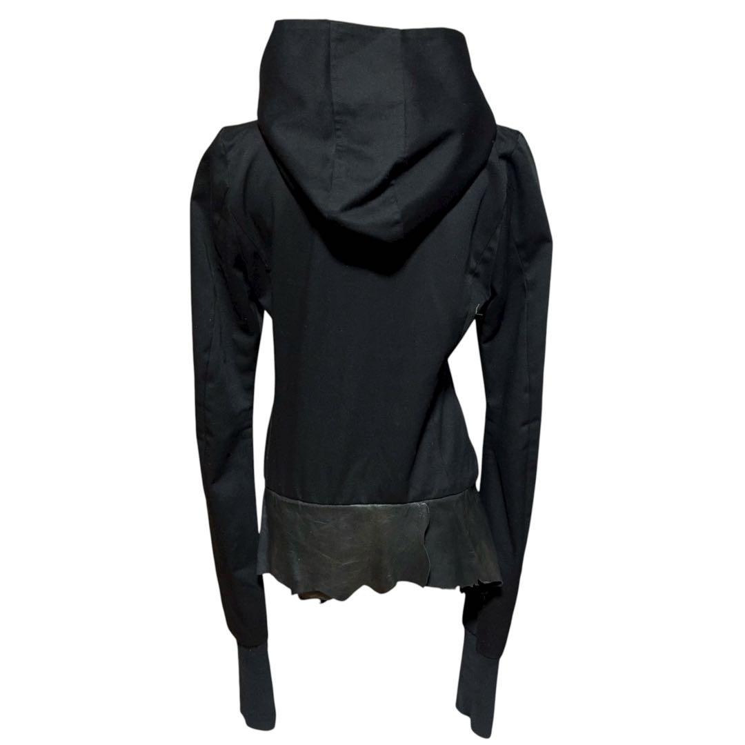 EKAM 00s archive jacket レザー×ツイル フードジャケット - メルカリ