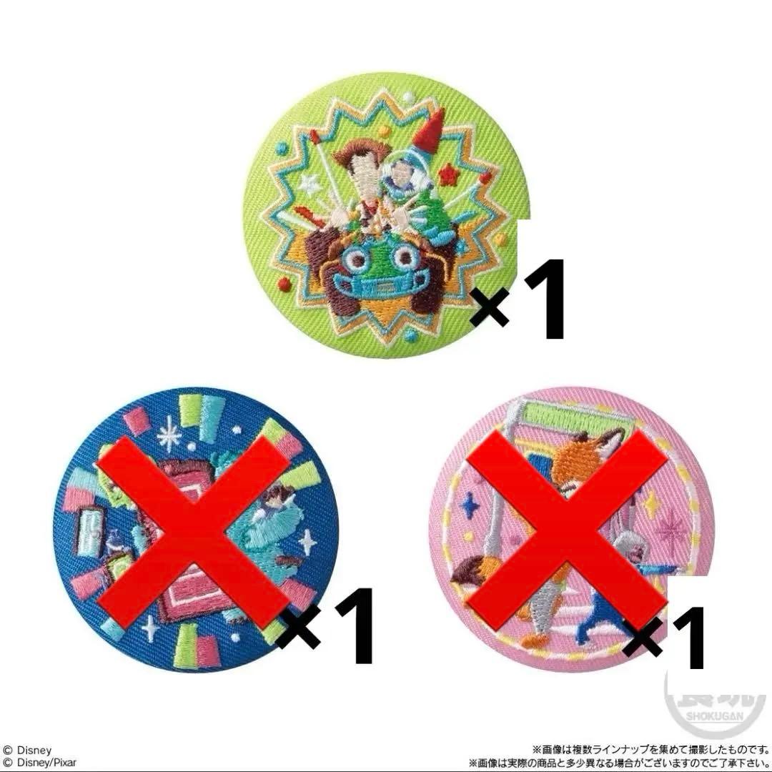 ディズニー　刺繍缶バッジ　バラ売り