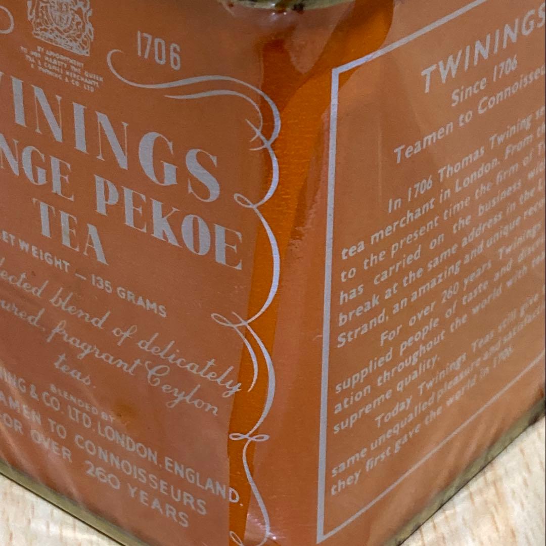 TWININGS 未開封 昭和レトロ紅茶缶/トワイニング オレンジペコ - メルカリ