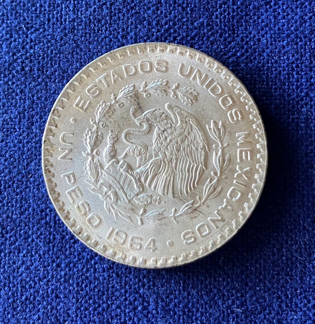 メキシコ銀貨 1ペソ 1960年 ホセ・モレーロス - メルカリ