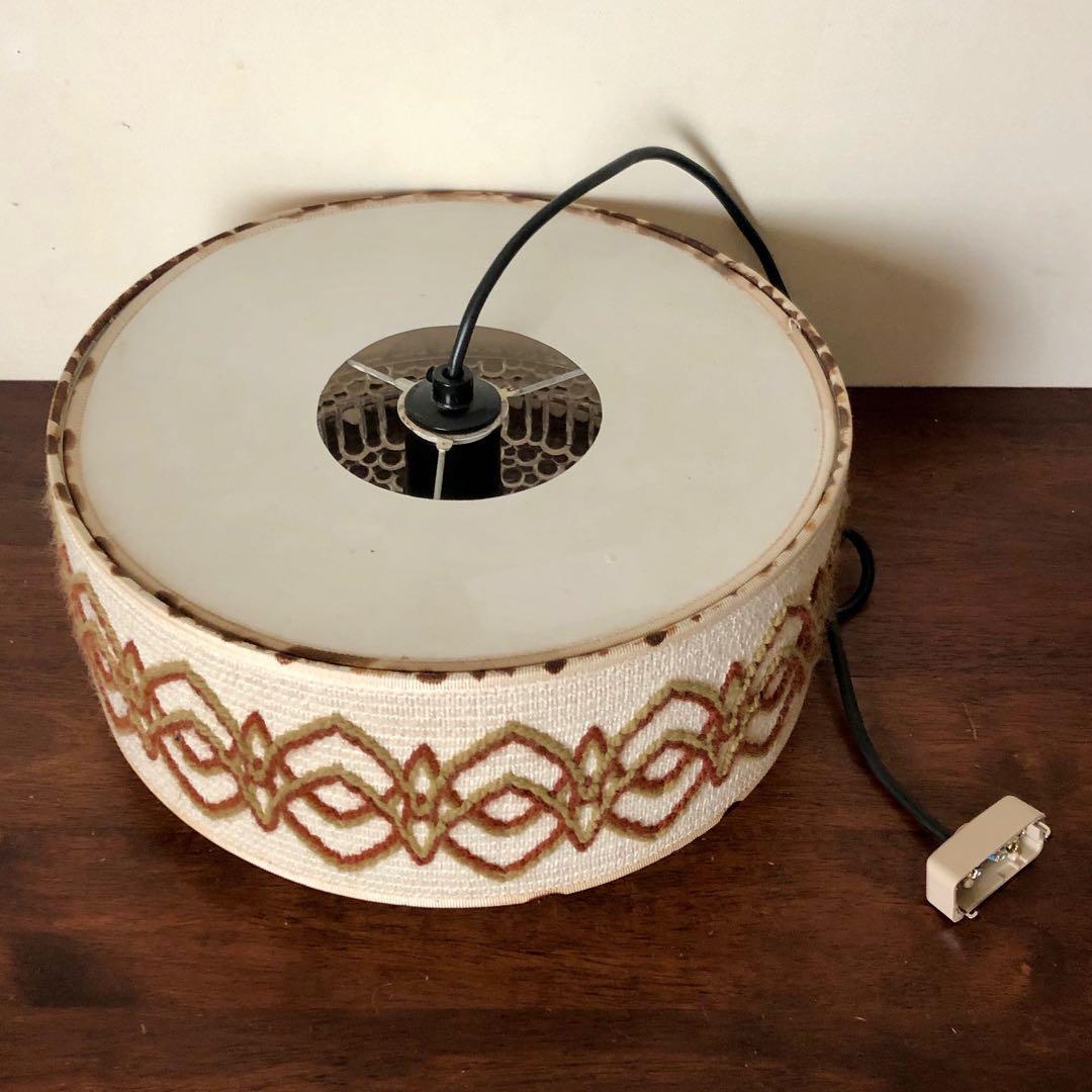 デンマーク 北欧ビンテージ ジュートシェードペンダントランプ