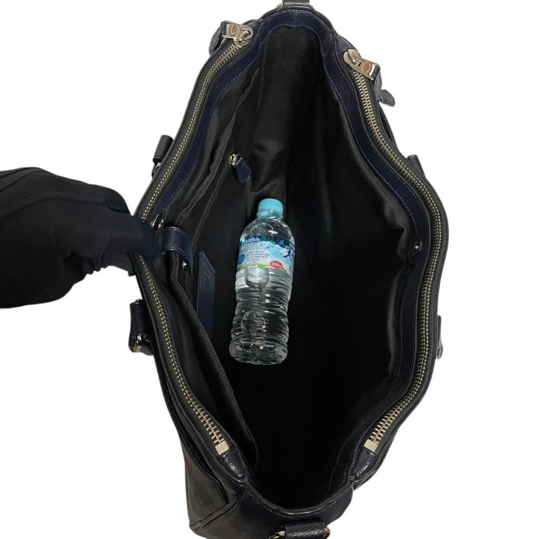 ✨良品✨COACH メトロポリタン 2way ブリーフケース ネイビー 斜め掛け