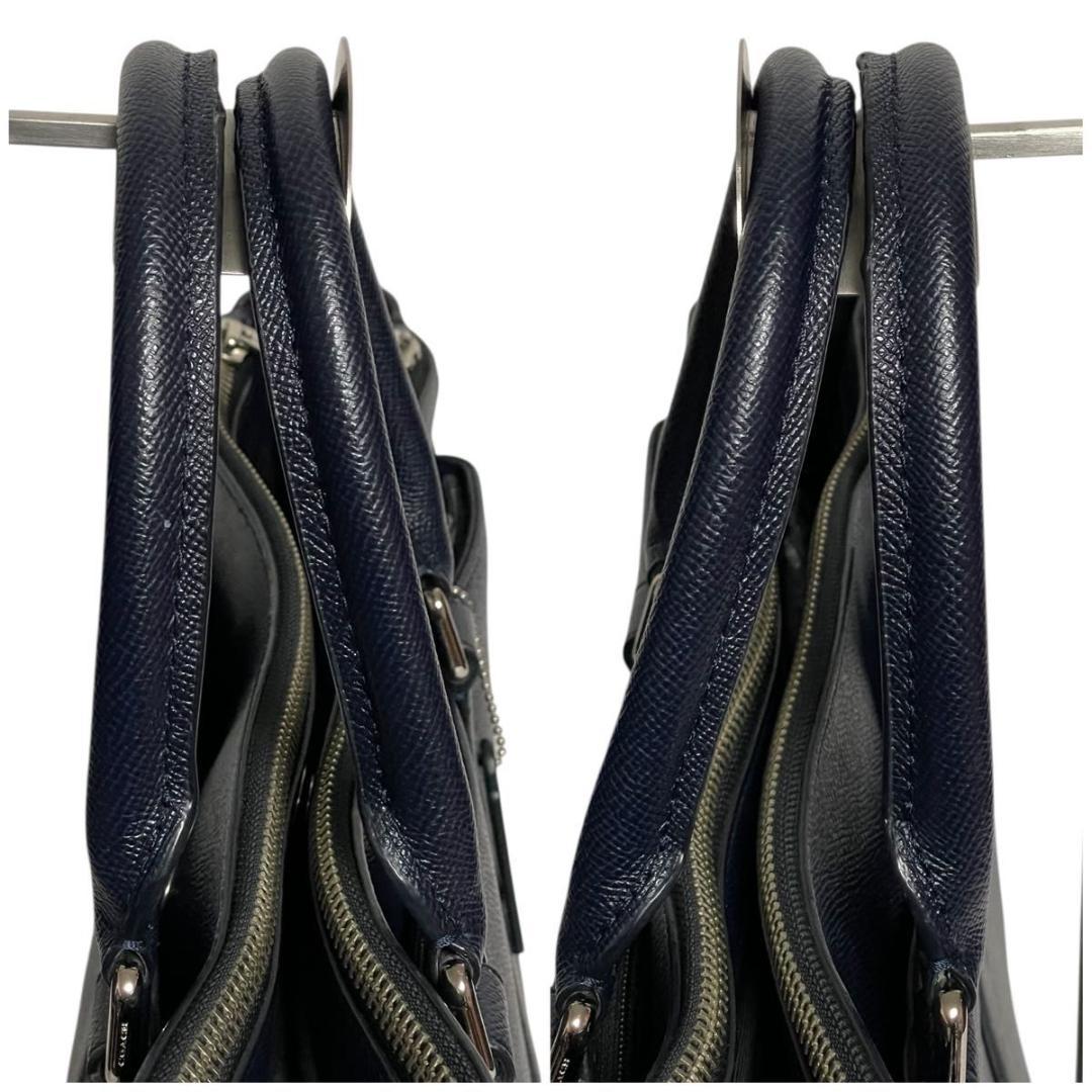 ✨良品✨COACH メトロポリタン 2way ブリーフケース ネイビー 斜め掛け