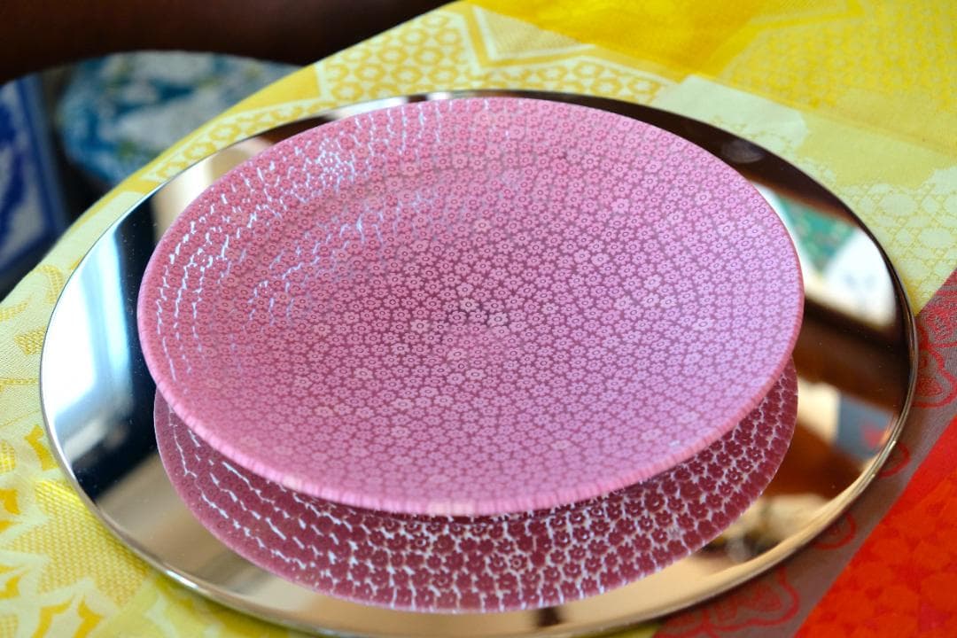 ベネチアングラス プレート ミルフィオリ ムリーニ グラス/田子美紀