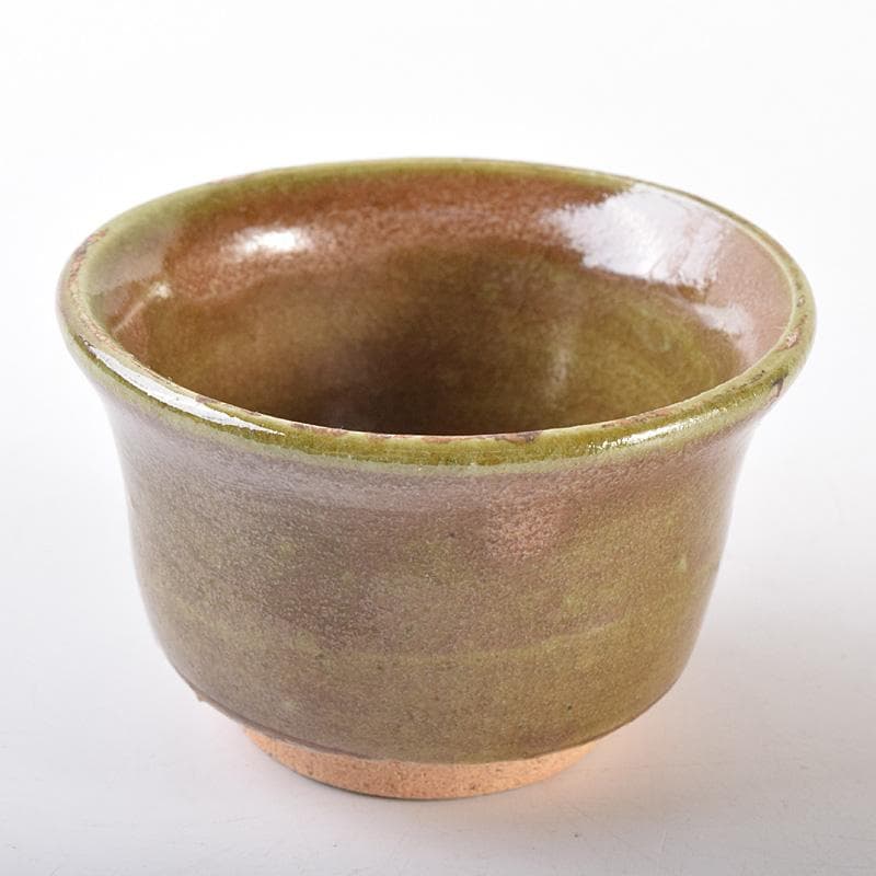 北大路魯山人作　織部　ぐい呑　盃　V　R7635