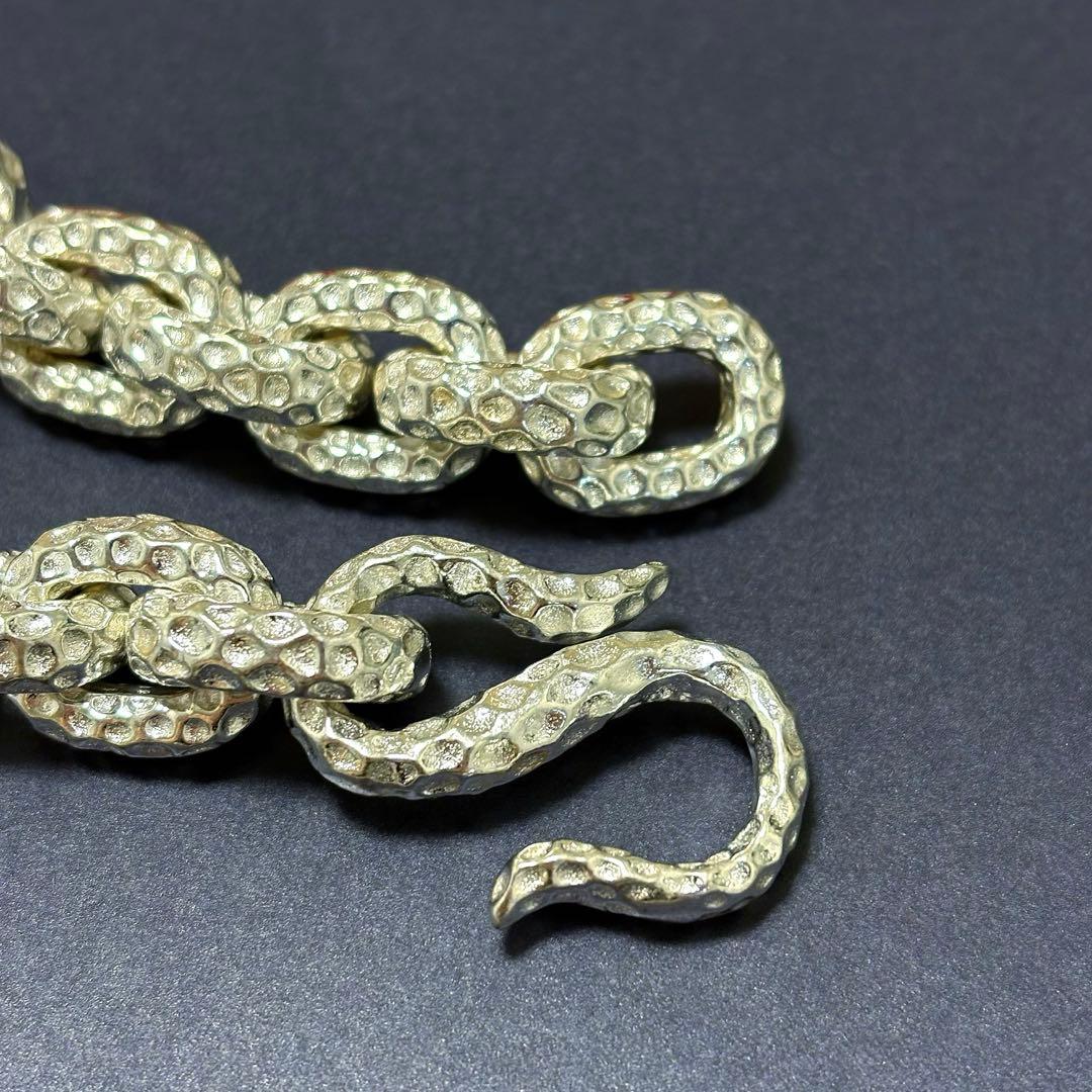 【S925】US輸入　ベビーチェーンブレスレット　チベットシルバー　ヴィンテージ