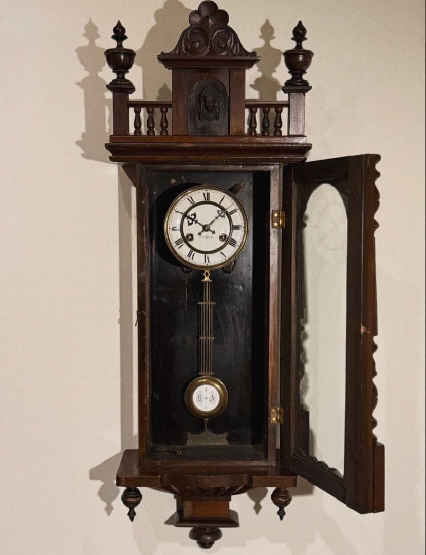 精工舎　柱時計　スリゲル　古時計　ユンハンス　琺瑯　座敷時計　ボンボン時計