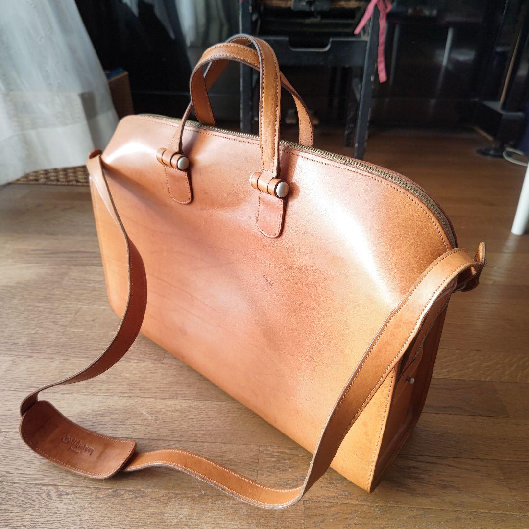 ブラウンレザー ビジネスバッグ