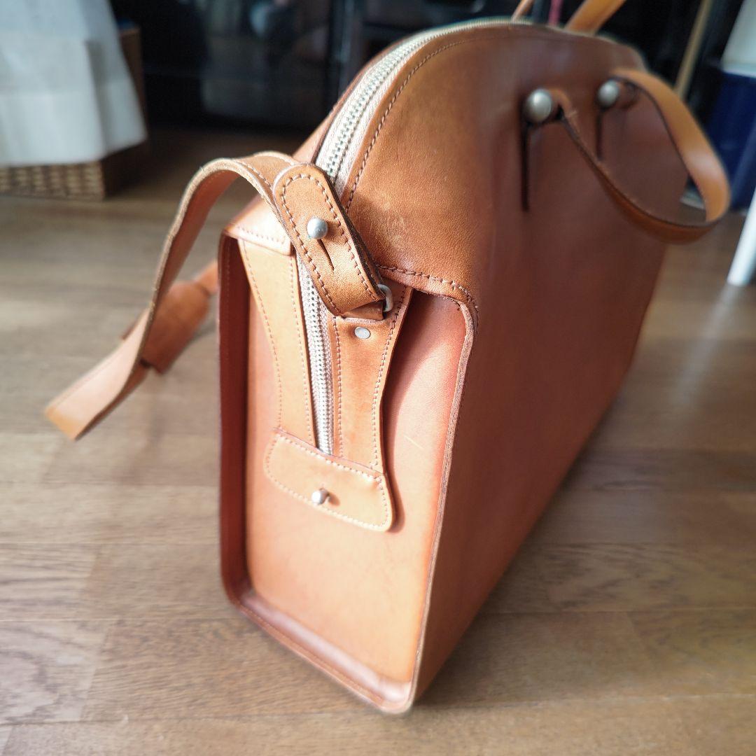 ブラウンレザー ビジネスバッグ