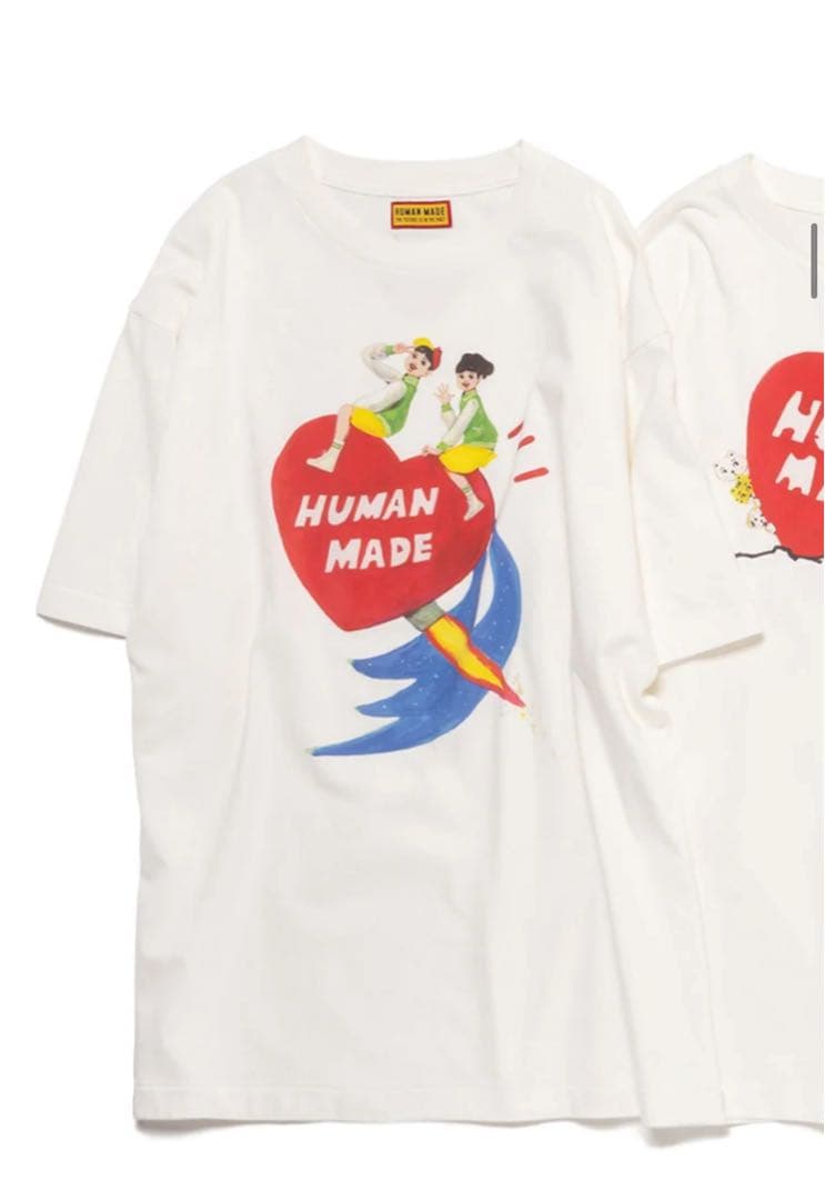 HUMAN MADE ハートプリント Tシャツ - メルカリ