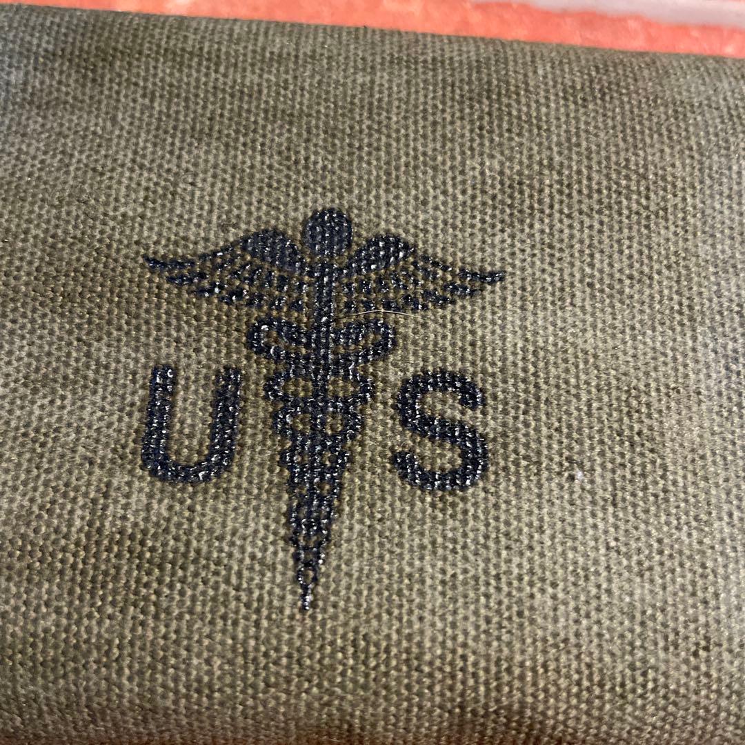 U.S. 医療シンボル ポーチ オリーブ デッドストック